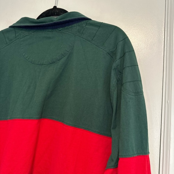 St. John’s Bay Sz: XXL Long Sleeve Rugby Colorblock Striped Multicolor Polo Top. - Picture 11 of 11
